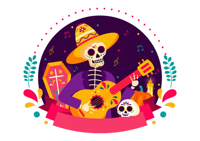 Dia De Muertos  Illustration