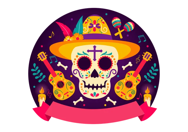 Dia De Muertos  Illustration