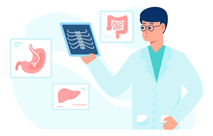 Diagnostische Radiologie  Illustration