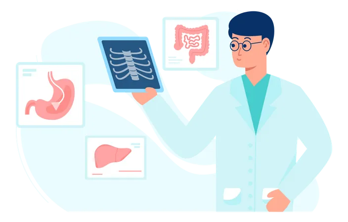 Diagnostische Radiologie  Illustration