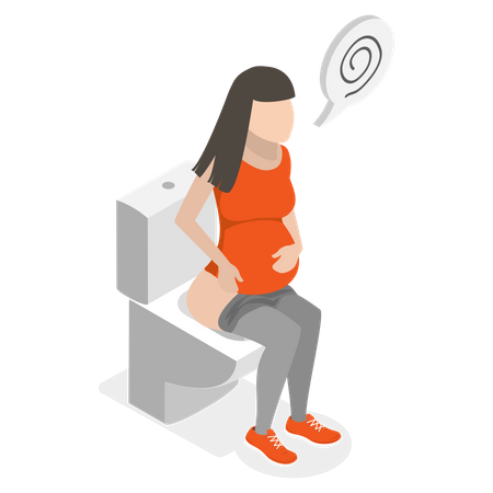 Diarrhea During Pregnancy  Illustration