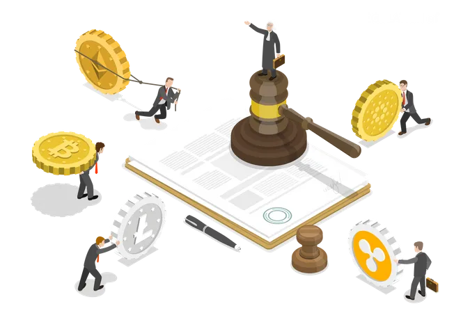 Digital currency legislation  Illustration