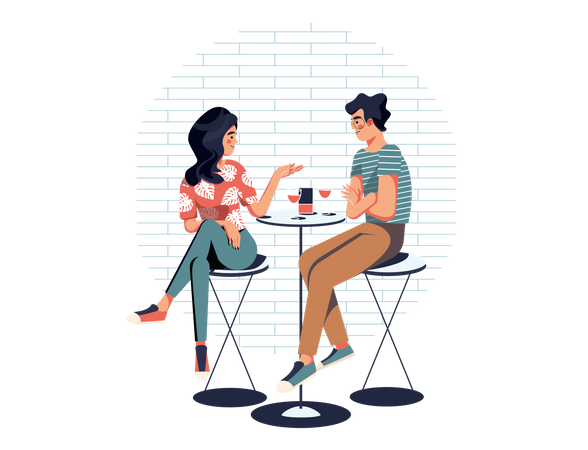 Dinner Date  Illustration