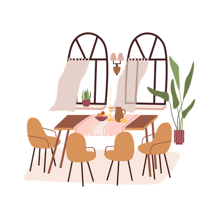 Dinning area  Illustration