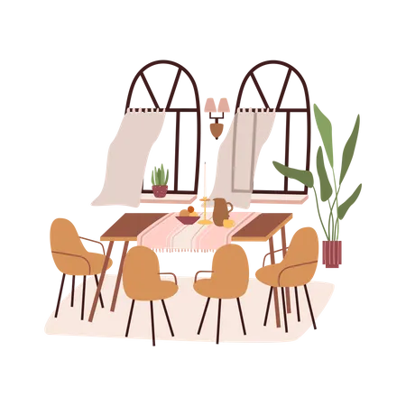 Dinning area  Illustration