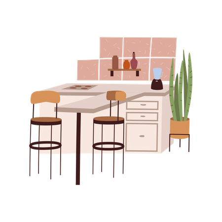 Dinning area  Illustration