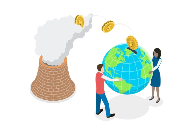 Dioxide Pollution Pricing  Illustration