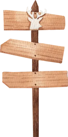 Direction Board  Illustration