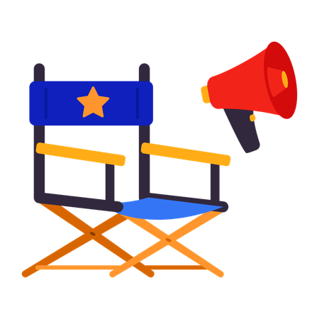 Director chair  Illustration