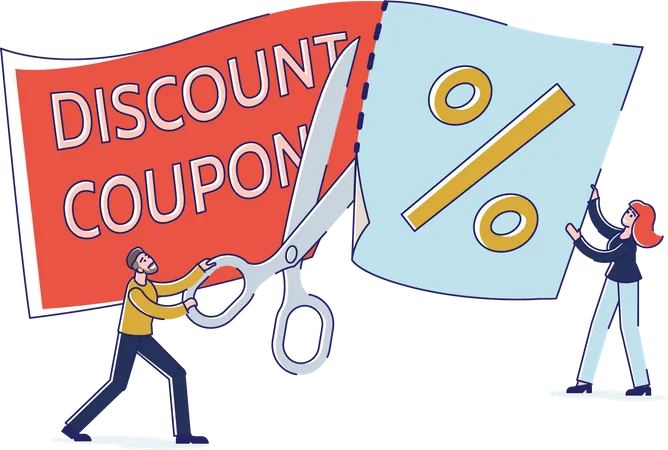 Discount coupon  Illustration