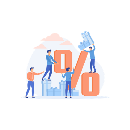 Discount Sales  Illustration