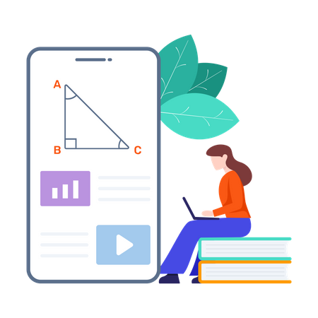 Distance Learning  Illustration