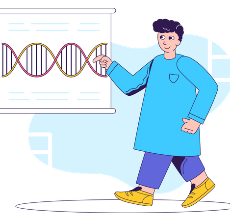 DNA-Forschung  Illustration