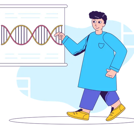 DNA-Forschung  Illustration