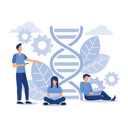 DNA Research  일러스트레이션