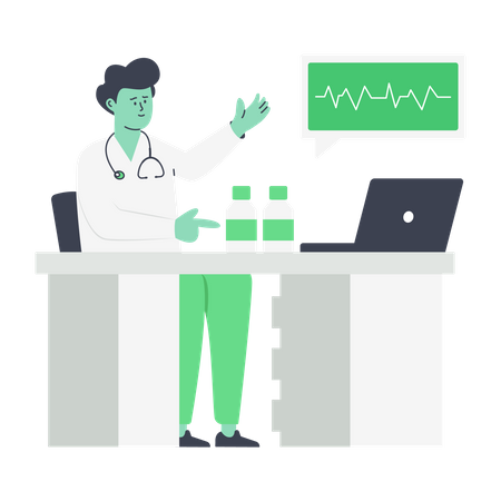 Doctor Online Drugstore  Illustration