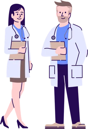 Doctors colleagues  Illustration