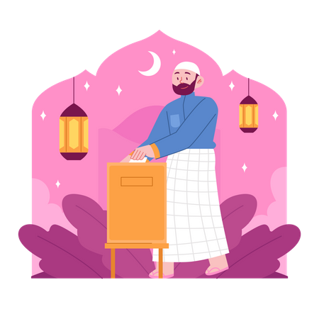 Don du ramadan  Illustration