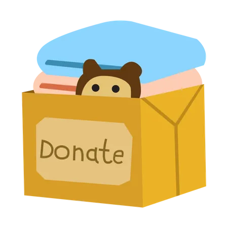 Donation box  Illustration