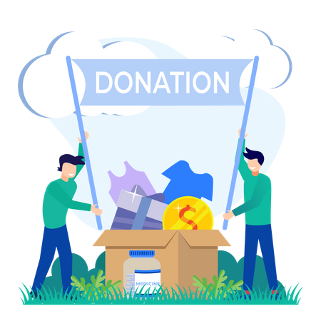 Donation Campaign  Illustration