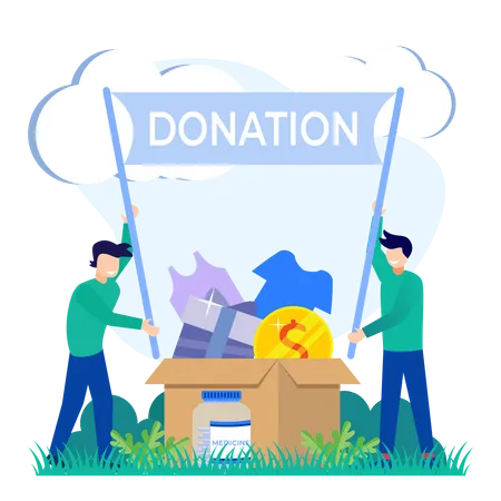 Donation Campaign  Illustration