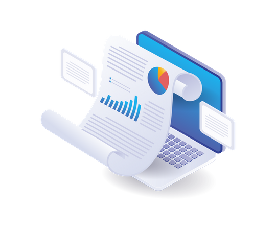 Données d'analyse de l'entreprise  Illustration