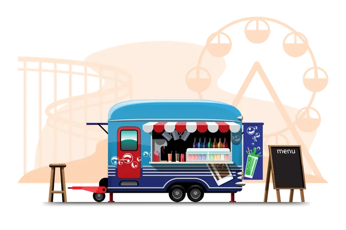 Drink Truck  イラスト