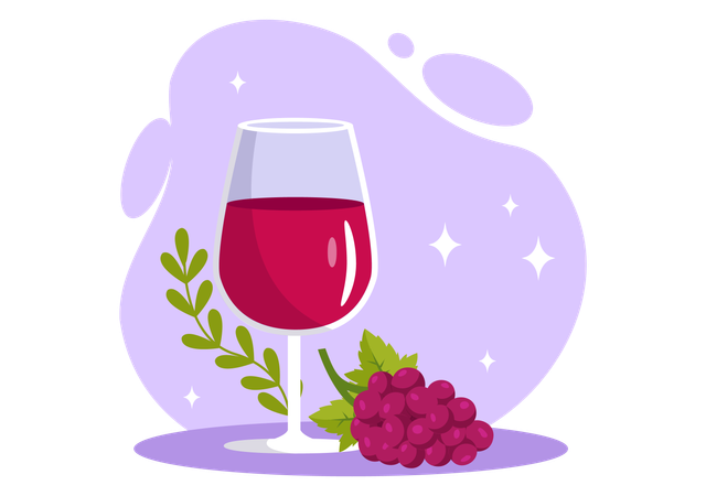 Drink Wine Day  イラスト