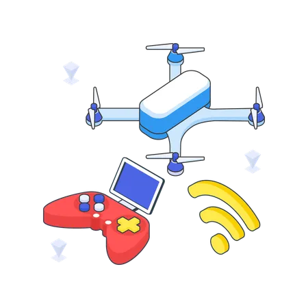 Drone inteligente  Ilustração