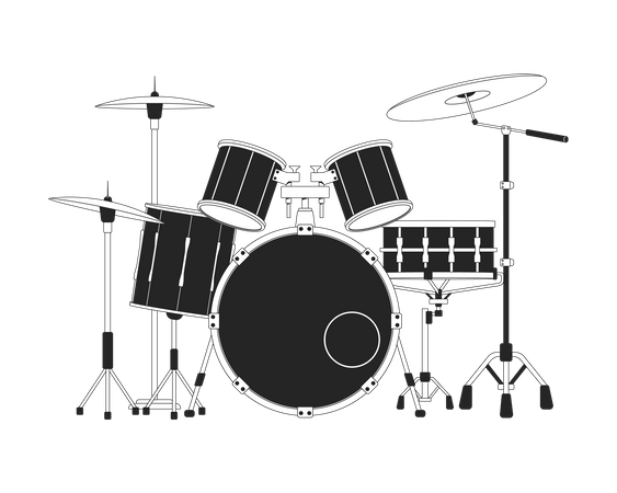 Drum set  イラスト