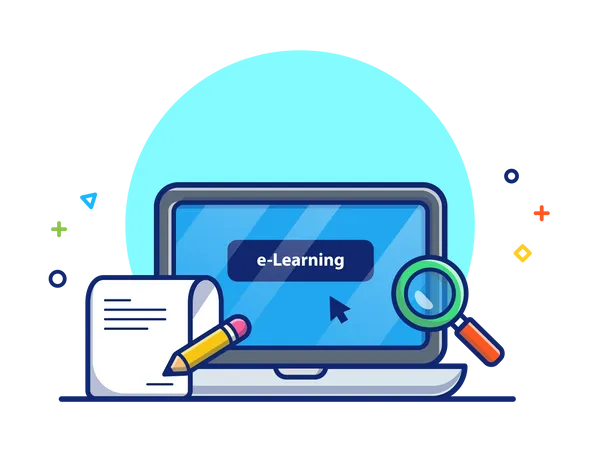 E-learning  イラスト