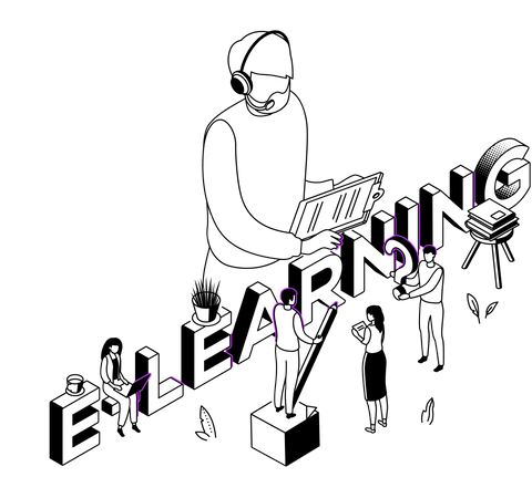 E-Learning  イラスト