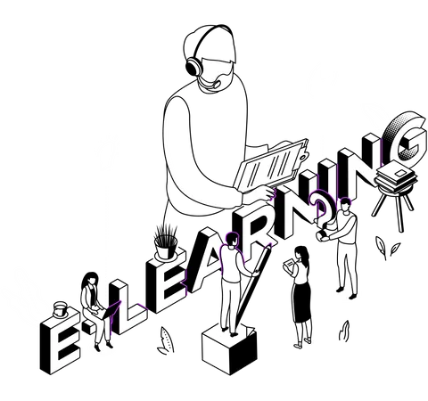 E-Learning  イラスト