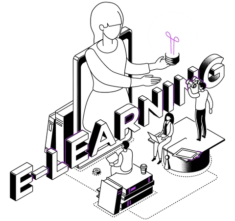 E-Learning  イラスト