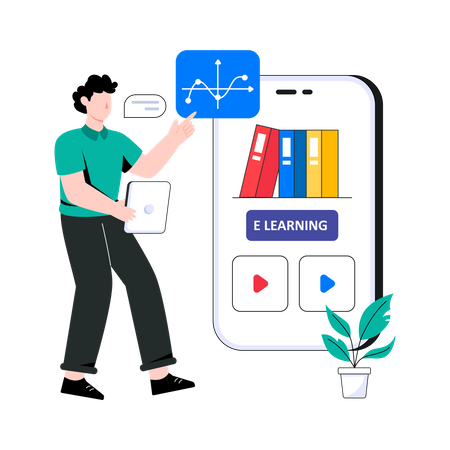 E Learning  イラスト