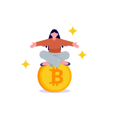 Earning Bitcoin  Illustration