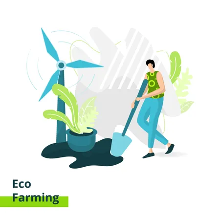 Eco Farming  Illustration