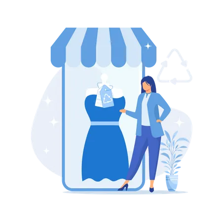 Eco friendly clothing brand  Illustration