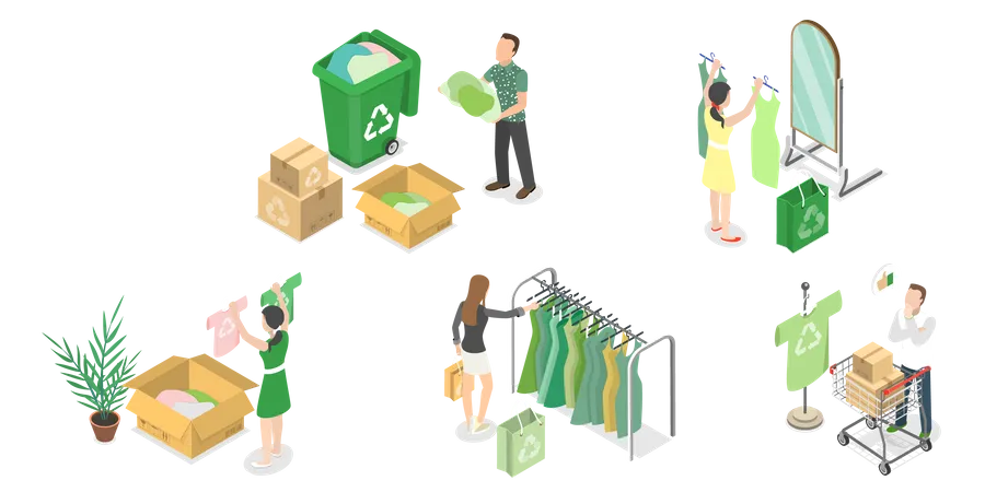 Eco Friendly Store  Illustration