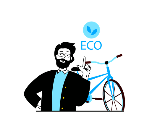 Eco Transportation  Illustration