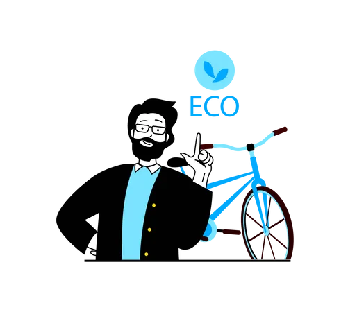 Eco Transportation  Illustration