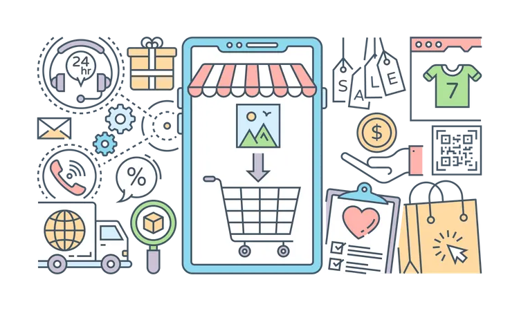 Ecommerce  イラスト