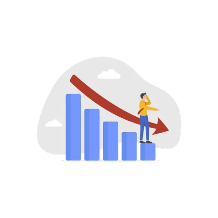 Economic recession  Illustration