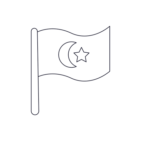 Eid-Flagge  Illustration