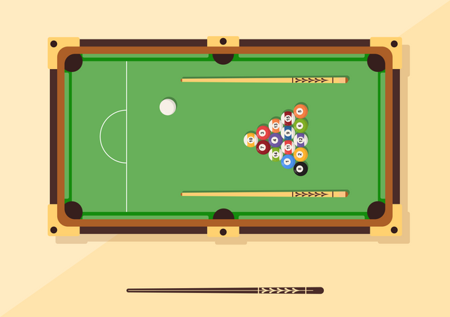 Eight Ball Game  Illustration