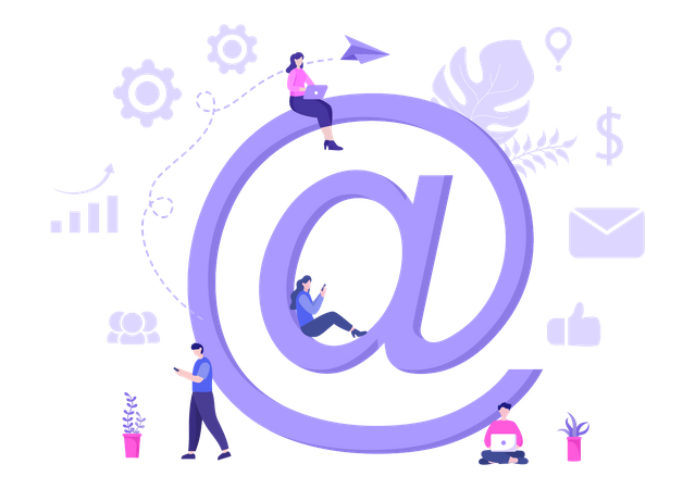 Email Advertising  Illustration