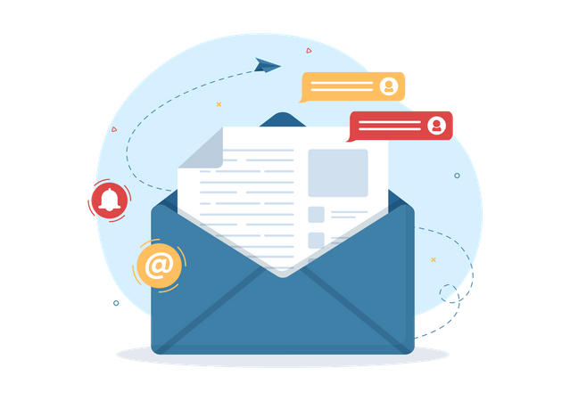 Email Marketing  Illustration