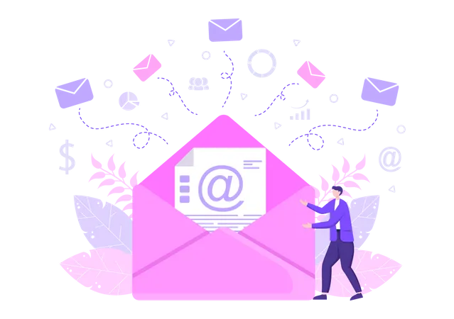 Email Marketing  Illustration