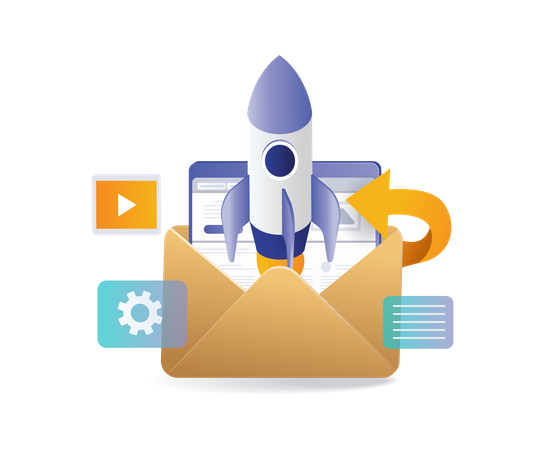 Email Marketing  Illustration