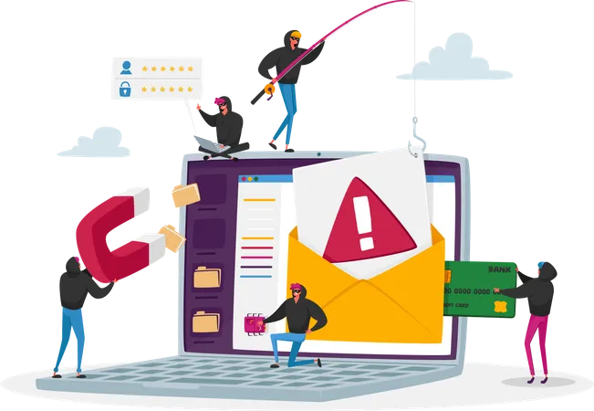 Email phishing  Illustration